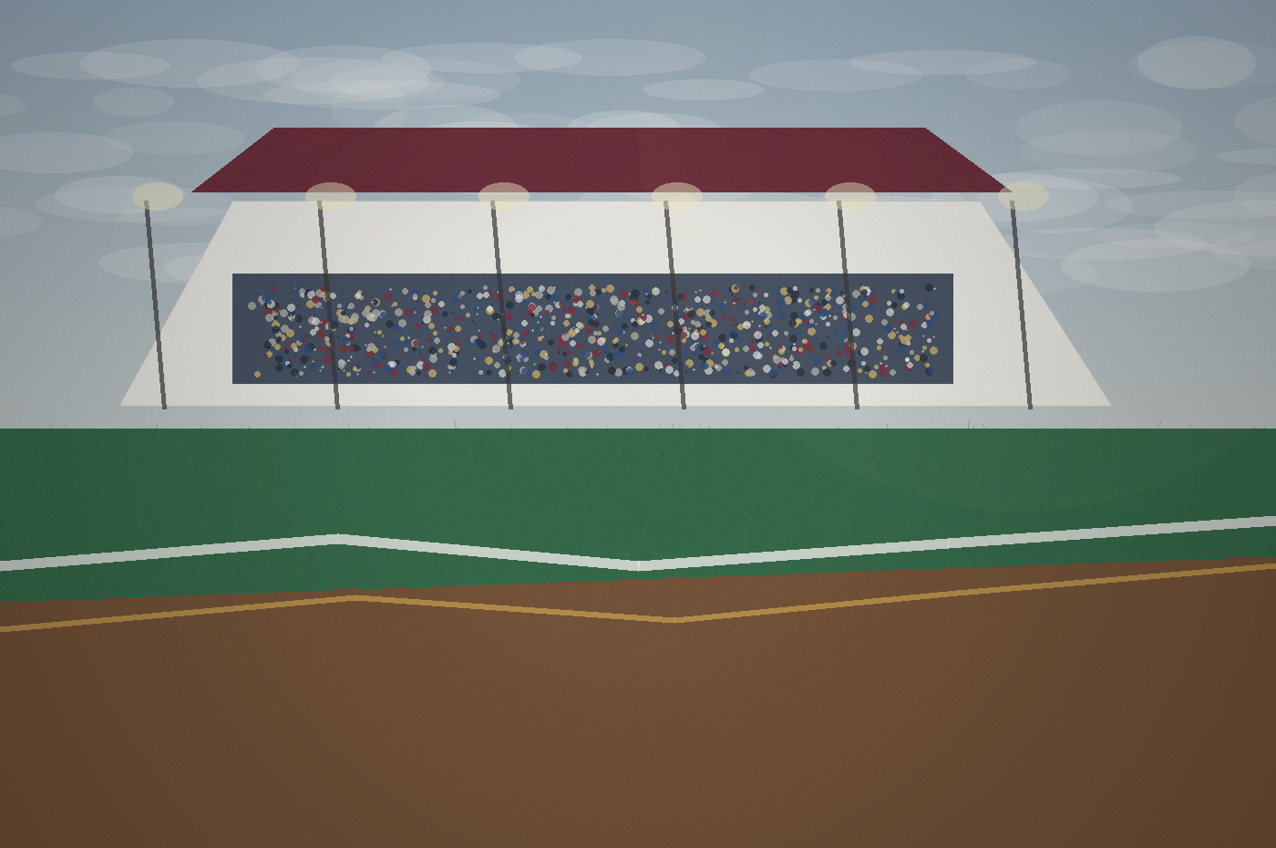 Fairmount Park Racetrack grandstand illustration in Collinsville Illinois